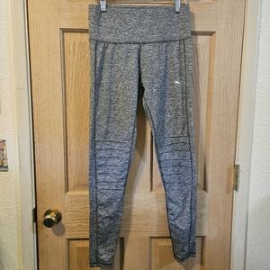 PUMA Grey Moto Mesh Full Length leggings size large